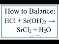 Balancing Chemical Equations Concepts