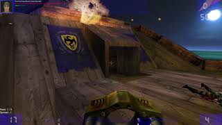 Unreal Tournament - Deathmatch against Godlike Bots on DM-KGalleon (130% Game Speed)