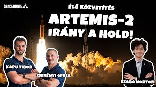 INDUL az Artemis-2 küldetés 😎 Irány a HOLD!  |  #artemis2 #nasa #spacejunkie