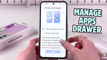 How to Enable or Disable the App Drawer on Samsung Galaxy A35 5G
