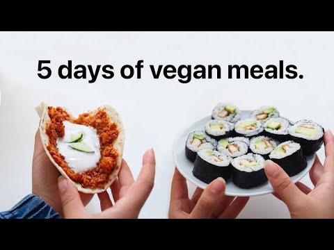 5 Days of Vegan Food realistic, healthy-ish