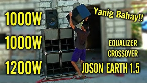 Setup and Soundcheck 6 SOUNDBOX using Joson Earth 1.5 power amplifier