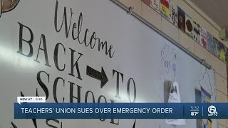 Union sues state, seeks to freeze order ...