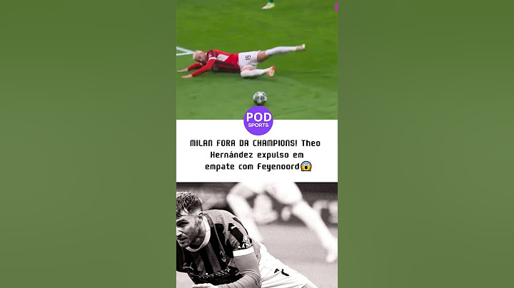 MILAN FORA DA CHAMPIONS! Theo Hernández expulso em empate com Feyenoord😱