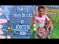 The Electric Clay Brick Kiln For Making Miniature Bricks | How To Make Mini Bricks #minibricks