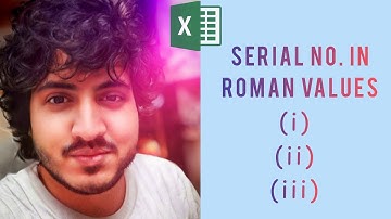 Trick to type Serial No in Roman Values in Excel hindi