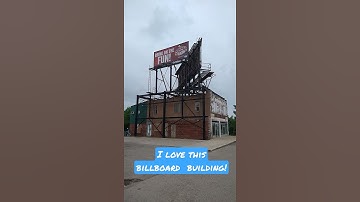 Unique building with billboard structure