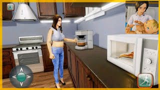 Pregnant Mother Life Simulator - Pregnancy Games 3D screenshot 1