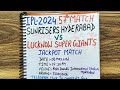 Sunrisers hyderbad vs lucknow super gaints ipl 2024 57 match predictionlsg vs srh winner prediction