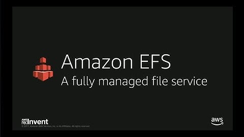 AWS re:Invent 2017: Live Demo: Accelerating Data Movement into Amazon EFS (DEM78)