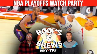 Clippers vs Suns Gm 5 - Watch-party | Happy Hour 100 | Hoops & Brews Podcast
