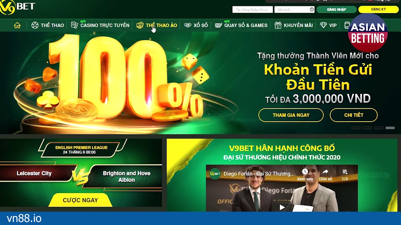 Link vào VN88 uy tín mới nhất để cá cược online tại VN88.io