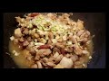 How to cook eggfried rice noodles with chicken