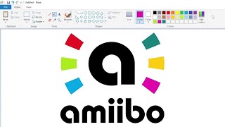 How To Draw The Amiibo Logo Using Ms Paint How To Draw On Your Computer