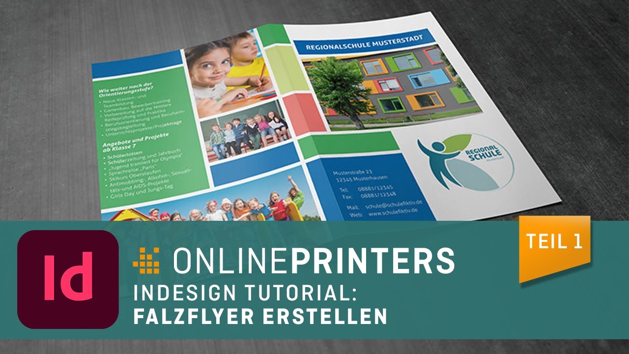 InDesign Tutorial Falzflyer Erstellen Teil 1 YouTube