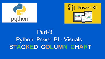 Python power bi integration || Power Bi Visual || Stacked  Column Chart || Multiple y axis on chart.