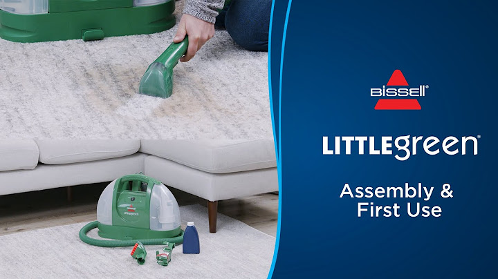 Bissell little green portable deep cleaner instructions