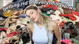 getting rid of EVERYTHING in my closet