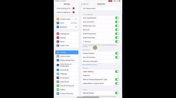 Enabling and using Predictive Text Word Prediction on an iPAD