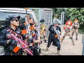 LTT Films : Couple Warriors S.E.A.L X Nerf Guns Fight Tiger Mask Attack Villa Rose House