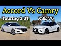 HONDA or TOYOTA?: 2020 Toyota Camry XSE V6 vs 2020 Honda Accord Touring 2.0T | Fully Loaded!