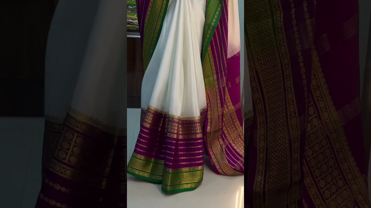 Get A Mesmerising Look With Mysore Silk Saree Tricolour Combination 9148735430 Atharvastore