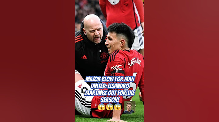 "Major Blow for Man United: Lisandro Martinez Out for the Season!" #lissandromartinez