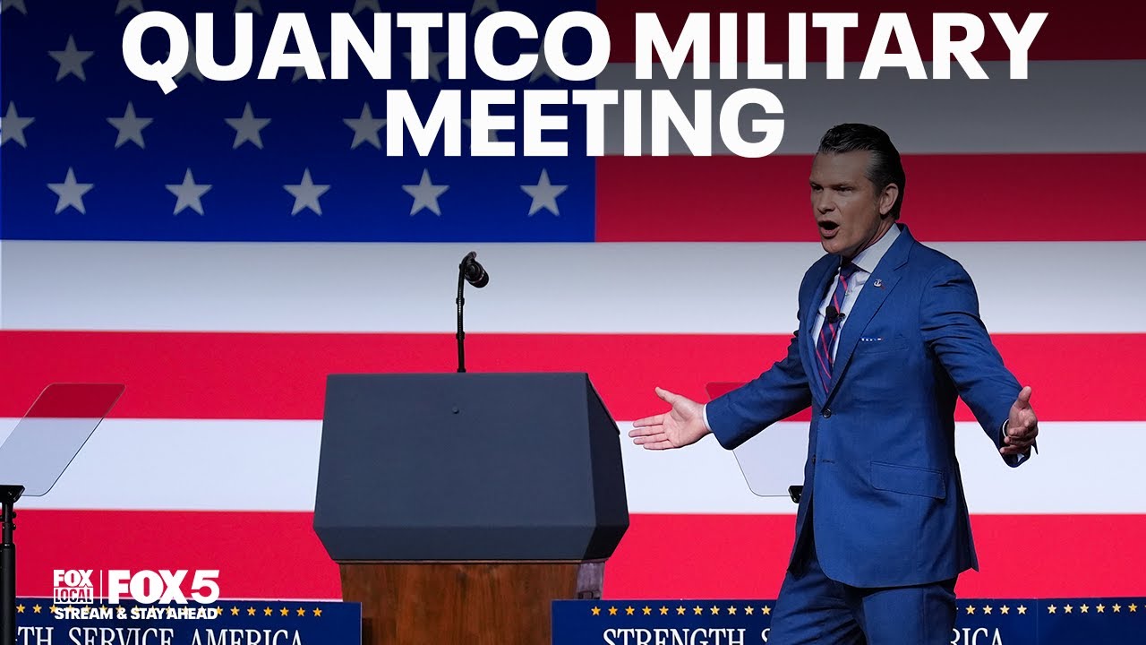Top military leaders gather in Virginia for URGENT meeting with Trump, Hegseth