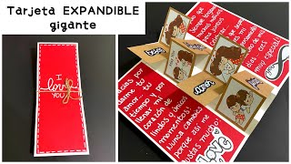 Tarjeta expandible gigante 3D