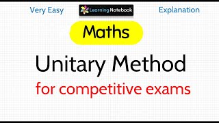 Unitary Method Explanation