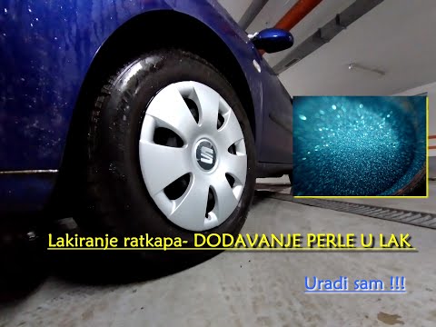 Lakiranje plastičnih ratkapa- DODAVANJE PERLE U LAK!!!