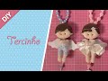 DIY: TERCINHO com ANJO em FELTRO por Carol Angeli | Laços Mágicos Criações