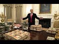 Donald trump serves mcdonalds on  silver platters as white house chefs go unpaid amid shutdown
