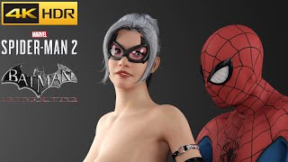 Spider-Man 2 Black Cat & Batman's Catwoman Best New Missions & Scenes - I Had No Focus! 4K 60FPS HDR