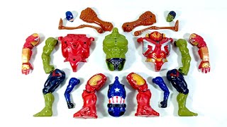 avengers superhero toys.. captain america vs hulk buster vs siren head vs hulk smash.. merakit ..