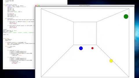 Bouncing ball in 3D with python and turtle
