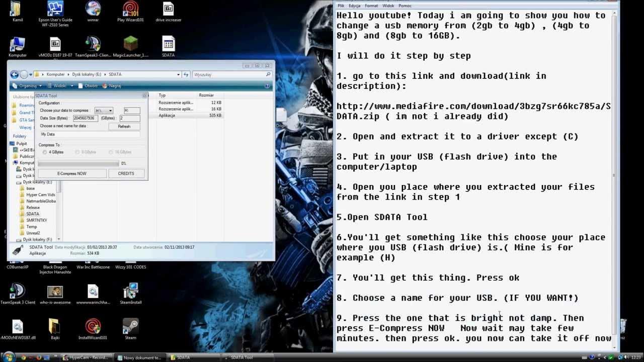 How to get more GB on a USB (FLASH DRIVE) YouTube