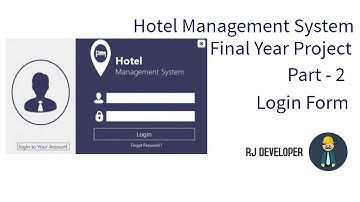 Hotel Management System | Final Year Project | Flat Design UI - Part 2