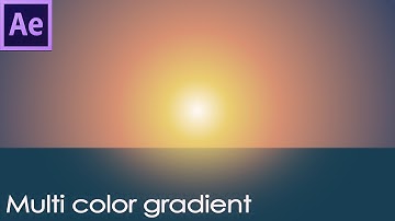 After Effects tutorial - Create multicolor gradient like the sunset - 76