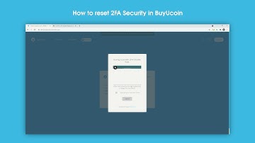 How to reset 2FA Security in BuyUcoin | BuyUcoin Tutorials