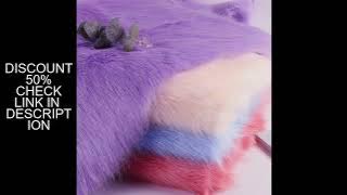 High End Fur Thickened Imitation Fox Large Fur Fabric Hair Height 5cm Animal Clothing DIY Overcoat C