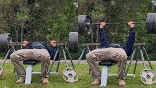 Mountain Man Abuses Bench Press