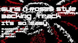 Guns N Roses Backing Track: It's So Easy, Standard Tuning, E Minor