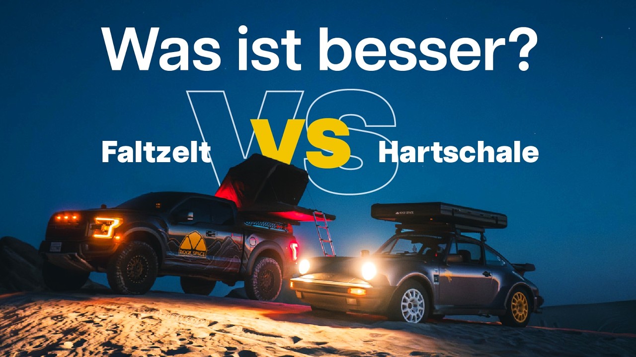 Der Dachzelt Vergleich - Hartschale vs. Faltdachzelt