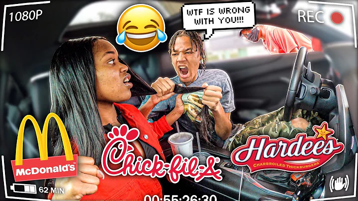 ARGUING IN THE DRIVE THRU TO SEE HOW PEOPLE REACTS!! *HILARIOUS*