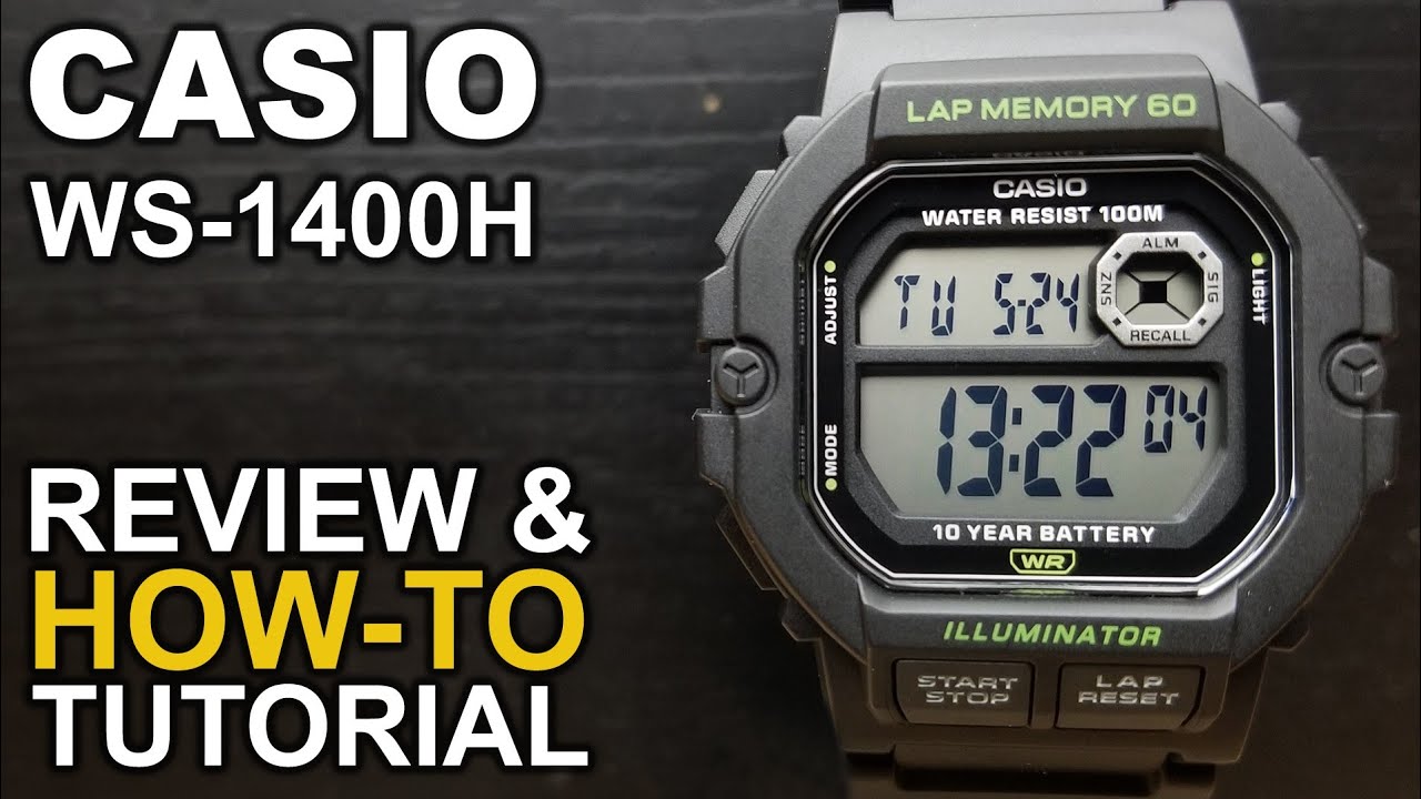 Review 3511 Module Detailed WS - 1400H YouTube - and Tutorial Casio -