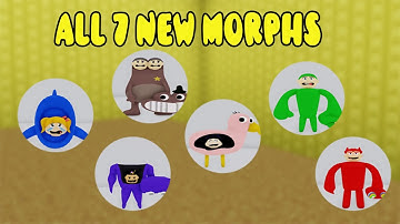 UPDATE 187 - How To Get ALL 7 NEW MORPHS in BACKROOMS MORPHS