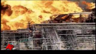 Raw Video: Explosion at Petroleum Site in Texas