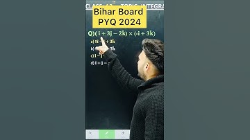 1 Marks Question || Bihar Board PYQ 2024 | Vector Algebra  Chapter 10 Class 12 Board Exam 2025
