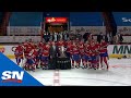 Montreal Canadiens Receive Clarence Campbell Bowl After Game 6